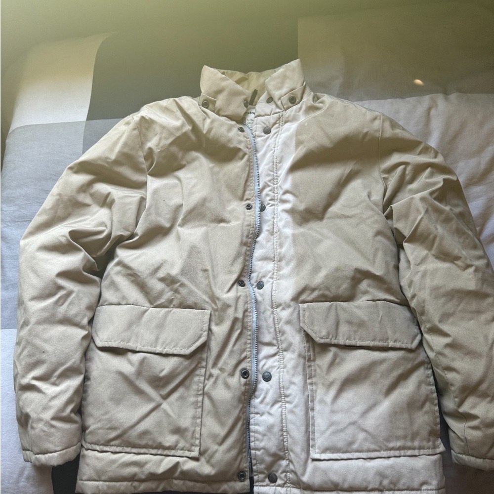 VINTAGE LARGE SARATOGA PUFFER JACKET TAN GOOD QUALITY EMPLOYEE PICK